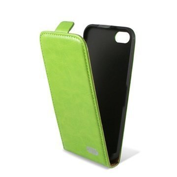 iPhone 5C Ksix Flip Leather Case Green