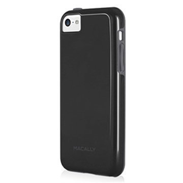 iPhone 5C Macally TPU-Kotelo Musta