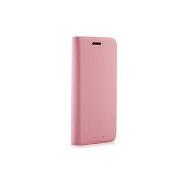iPhone 5C Naztech Katch Nahkakotelo Vaaleanpunainen