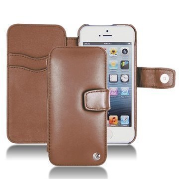 iPhone 5C Noreve Tradition B Wallet Leather Case Brown