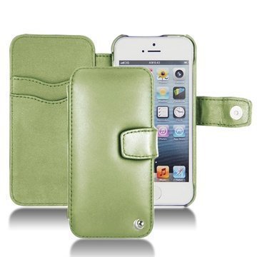 iPhone 5C Noreve Tradition B Wallet Leather Case Green Olive