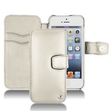 iPhone 5C Noreve Tradition B Wallet Leather Case White