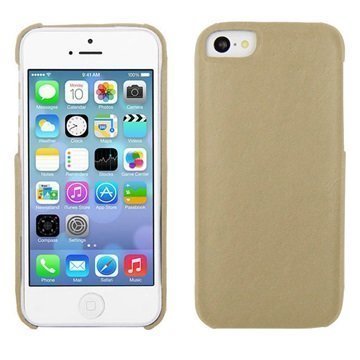 iPhone 5C Noreve Tradition E Nahkainen Napsautuskuori Beige