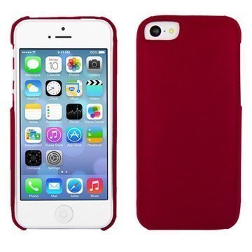 iPhone 5C Noreve Tradition E Nahkainen Napsautuskuori Punainen
