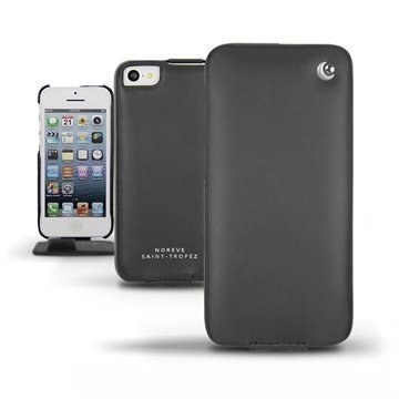 iPhone 5C Noreve Tradition Flip Leather Case Black