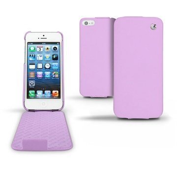 iPhone 5C Noreve Tradition Flip Leather Case Purple