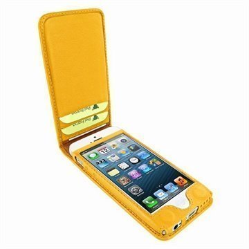 iPhone 5C Piel Frama Classic Magnetic Nahkakotelo Keltainen