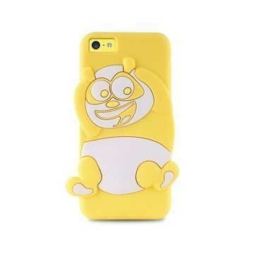 iPhone 5C Puro 3D Panda Silicone Case Yellow