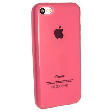 iPhone 5C iGadgitz Crystal TPU-Kotelo Pinkki