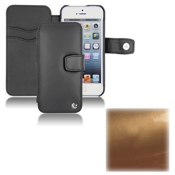 iPhone 5S iPhone SE Noreve Tradition B Wallet Leather Case Gold