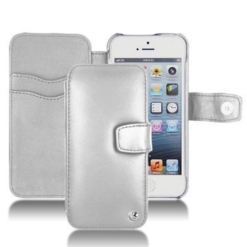 iPhone 5S iPhone SE Noreve Tradition B Wallet Leather Case Grey