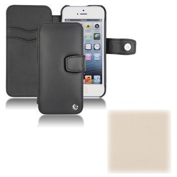 iPhone 5S iPhone SE Noreve Tradition B Wallet Leather Case Ivoire