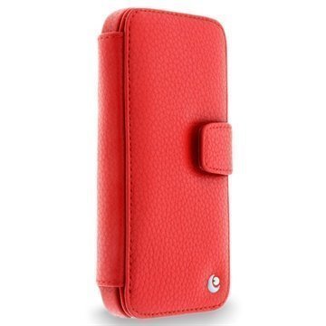 iPhone 5S iPhone SE Noreve Tradition B Wallet Leather Case Tomate