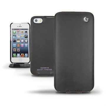 iPhone 5S iPhone SE Noreve Tradition Flip Leather Case Black