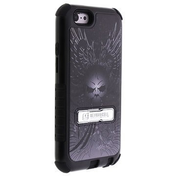 iPhone 6 / 6S Beyond Cell Tri Shield Design Hybrid Suojakuori Pääkallo-siivet