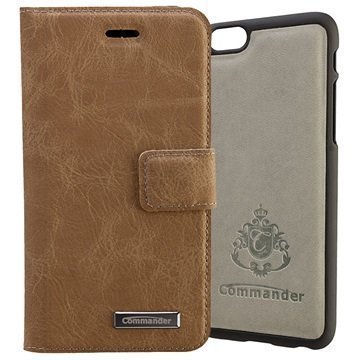 iPhone 6 / 6S Commander Book & Cover Kotelo Ruskea Nupukki