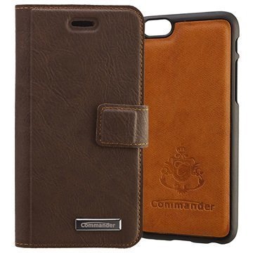 iPhone 6 / 6S Commander Book & Cover Kotelo Ruskea Vintage