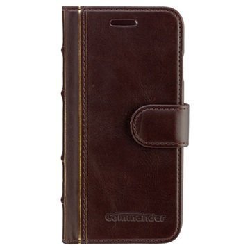 iPhone 6 / 6S Commander Book Elite Antique Läpällinen Nahkakotelo Ruskea