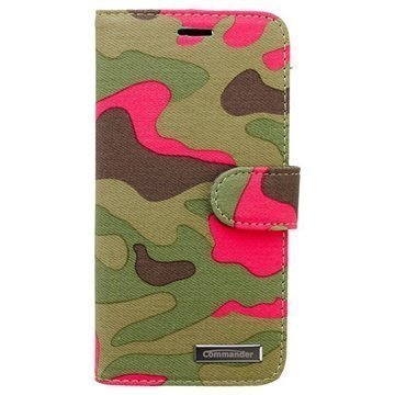 iPhone 6 / 6S Commander Book Ellite Kotelo Suojaväri Pinkki