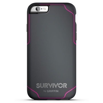 iPhone 6 / 6S Griffin Survivor Journey Kotelo Harmaa / Pinkki