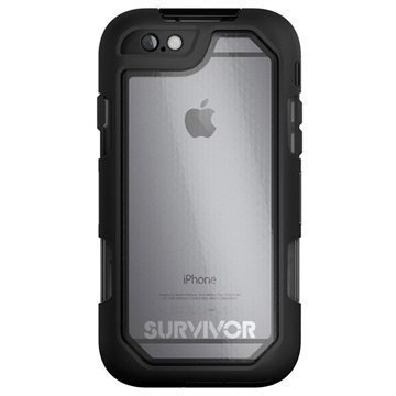 iPhone 6 / 6S Griffin Survivor Summit Kotelo Musta / Läpinäkyvä