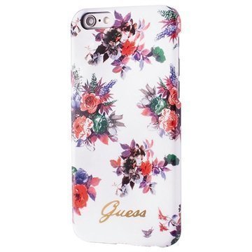 iPhone 6 / 6S Guess Blossom TPU Suojakuori Kukka / Valkoinen