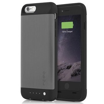iPhone 6 / 6S Incipio OffGRID Shine Vara-Akkukuori Harjattu Titaani