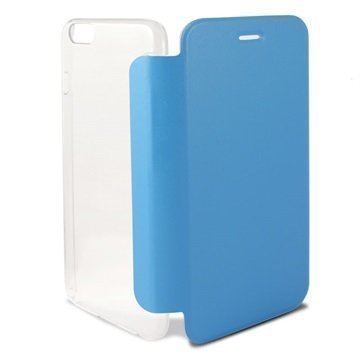 iPhone 6 / 6S Ksix Folio Kotelo Läpinäkyvä / Sininen