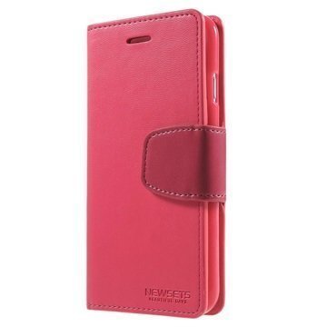 iPhone 6 / 6S Mercury Newsets Lompakkokotelo Kuuma Pinkki