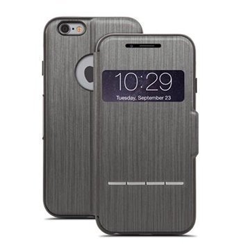 iPhone 6 / 6S Moshi SenseCover Läppäkotelo Musta
