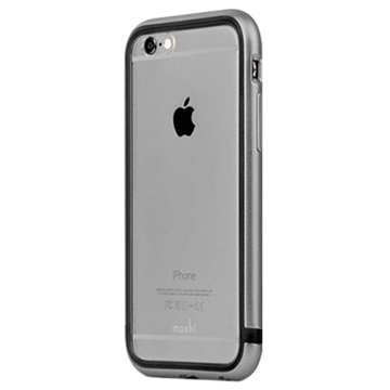 iPhone 6 / 6S Moshi iGlaze Luxe Metal Suojareunuskotelo Harmaa