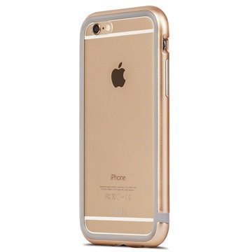 iPhone 6 / 6S Moshi iGlaze Luxe Metal Suojareunuskotelo Kulta