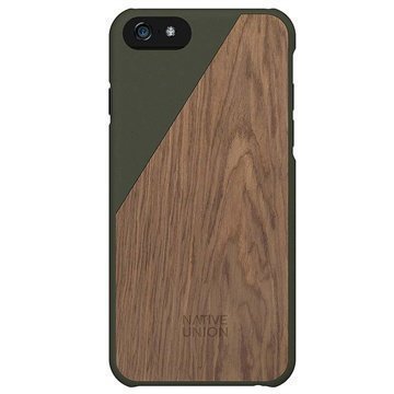 iPhone 6 / 6S Native Union Clic Wooden Puinen Suojakuori Olive