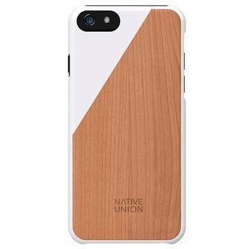 iPhone 6 / 6S Native Union Clic Wooden Puinen Suojakuori Valkoinen