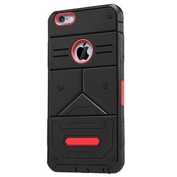 iPhone 6 / 6S Nillkin Defender III Series Hybridikotelo Musta / Punainen