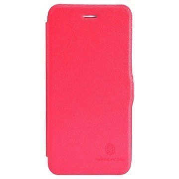 iPhone 6 / 6S Nillkin Fresh Series Läpällinen Nahkakotelo Punainen