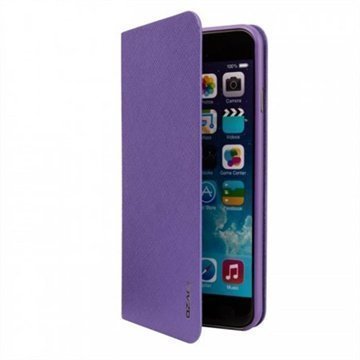 iPhone 6 / 6S Ozaki O!Coat 0.3 Folio Lompakkomallinen Nahkakotelo Violetti