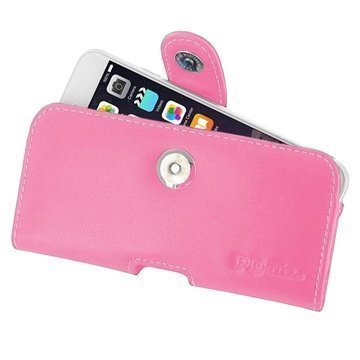 iPhone 6 / 6S PDair Nahkakotelo Vaaleanpunainen