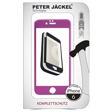 iPhone 6 / 6S Peter Jäckel Koko Näytön HD Lasi Näytönsuoja Pinkki