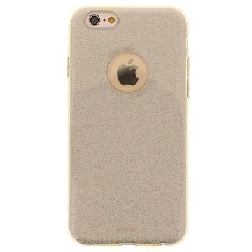 iPhone 6 / 6S Puro Glitter Shine Kotelo Kulta