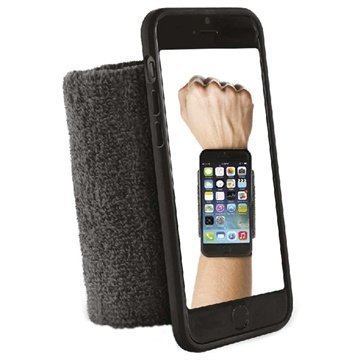 iPhone 6 / 6S Puro Running Käsivarsihihna Musta