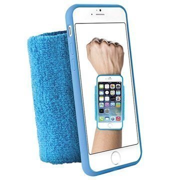 iPhone 6 / 6S Puro Running Käsivarsihihna Sininen
