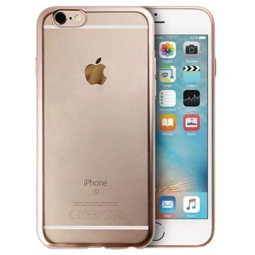 iPhone 6 / 6S Puro Satin Frame TPU-Kotelo Kulta