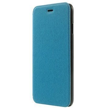 iPhone 6 / 6S Slim Nahkainen Läppäkotelo Vaaleansininen