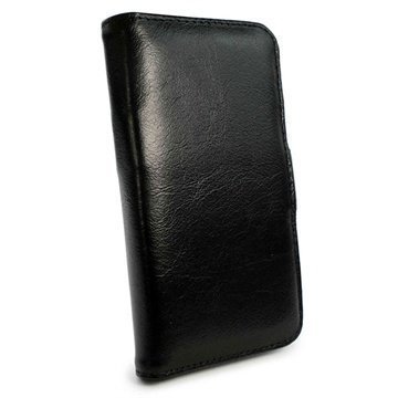 iPhone 6 / 6S Tuff-luv Vintage Wallet Nahkakotelo Musta