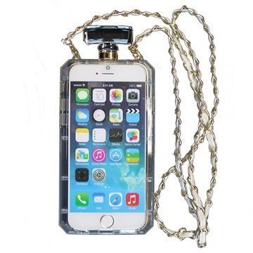 iPhone 6 / 6S UreParts Hajuvesipullokotelo Läpinäkyvä / Kulta