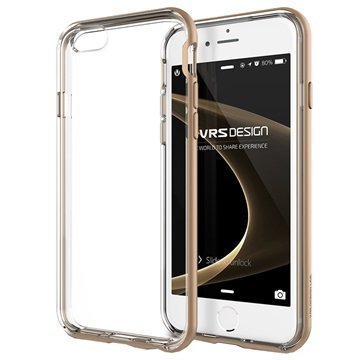 iPhone 6 / 6S VRS Design New Crystal Bumper Series Kotelo Hohtava Kulta