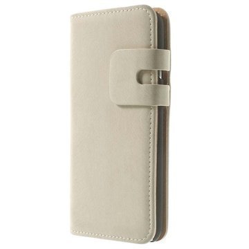 iPhone 6 / 6S Wallet Nahkakotelo Valkoinen