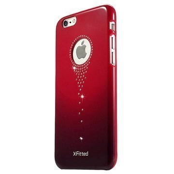 iPhone 6 / 6S X-Fitted Stars Fall Swarovski Crystal Suojakotelo Punainen