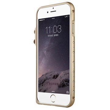 iPhone 6 Baseus Eternal Series Alumiininen Suojapuskuri Samppanja Kulta